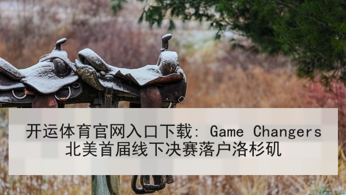开运体育官网入口下载: Game Changers北美首届线下决赛落户洛杉矶